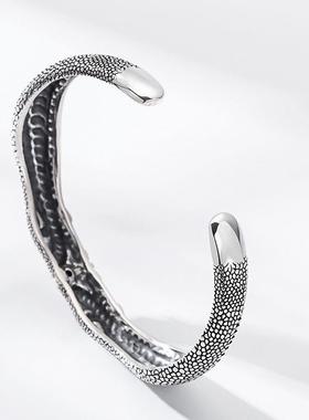 翔栩新款饕餮手镯男 开口可调镯子复古个性潮流饰品厂家直销