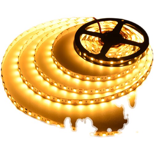 led灯带12v24暖黄金黄2700K2400K2500超亮20米无压降4mm5mm线条灯 - 图3