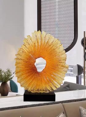 透明树脂工艺品雕塑摆件售楼处过道高端装饰艺术品家居摆设配饰