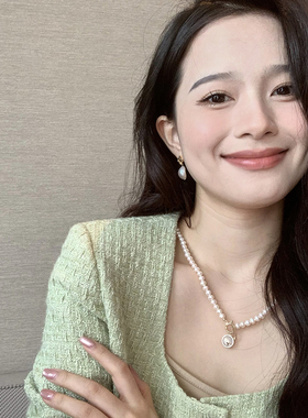 小立交《星星OT扣》淡水珍珠项链