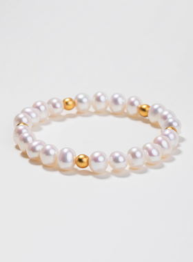 小立交天然淡水珍珠手链