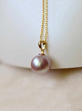 8-9mm天然淡水珍珠吊坠