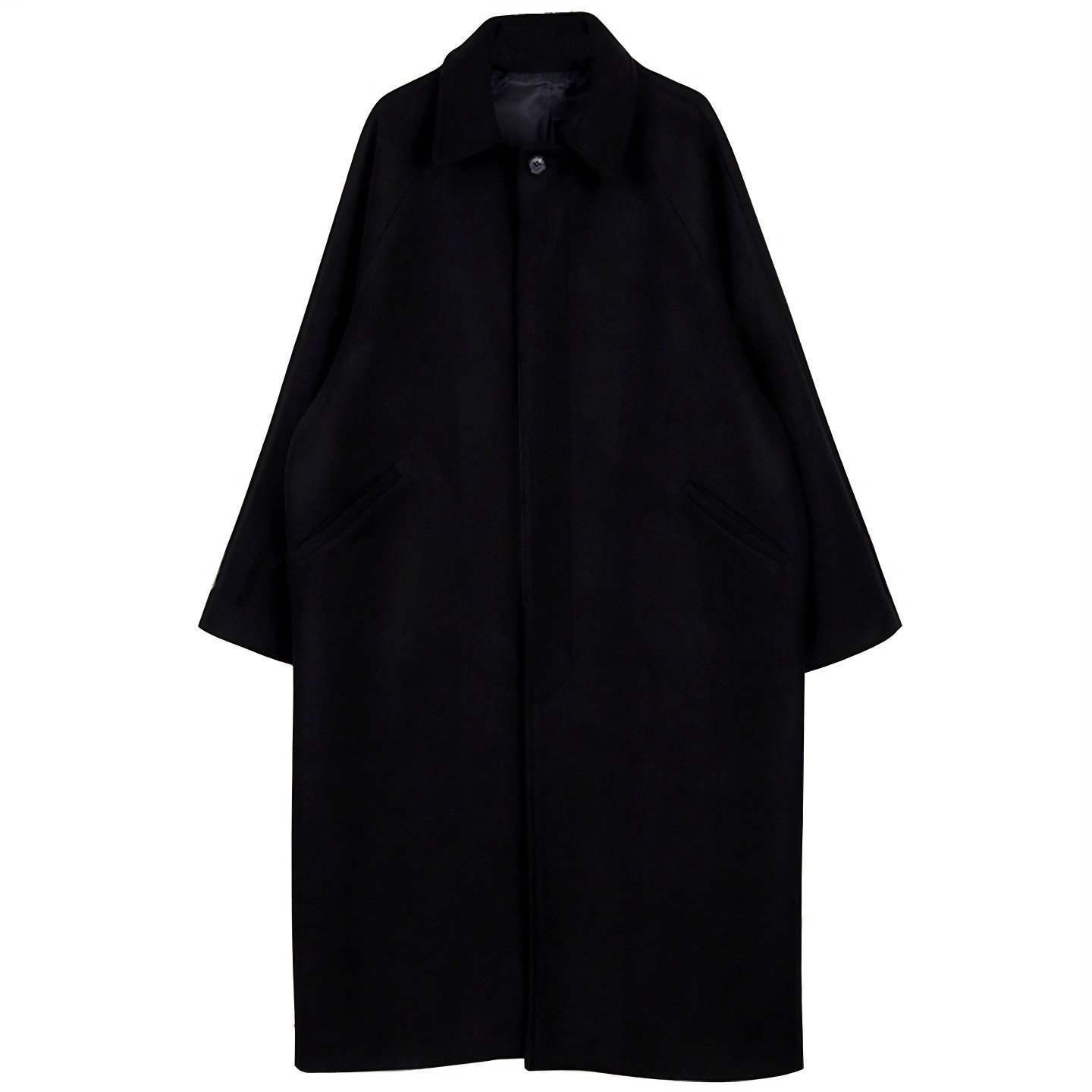 毛呢大衣男款秋冬休闲韩系英伦风过膝中长高级感加厚风衣呢子外套,淘宝优惠券,粉丝福利购,淘宝优惠卷