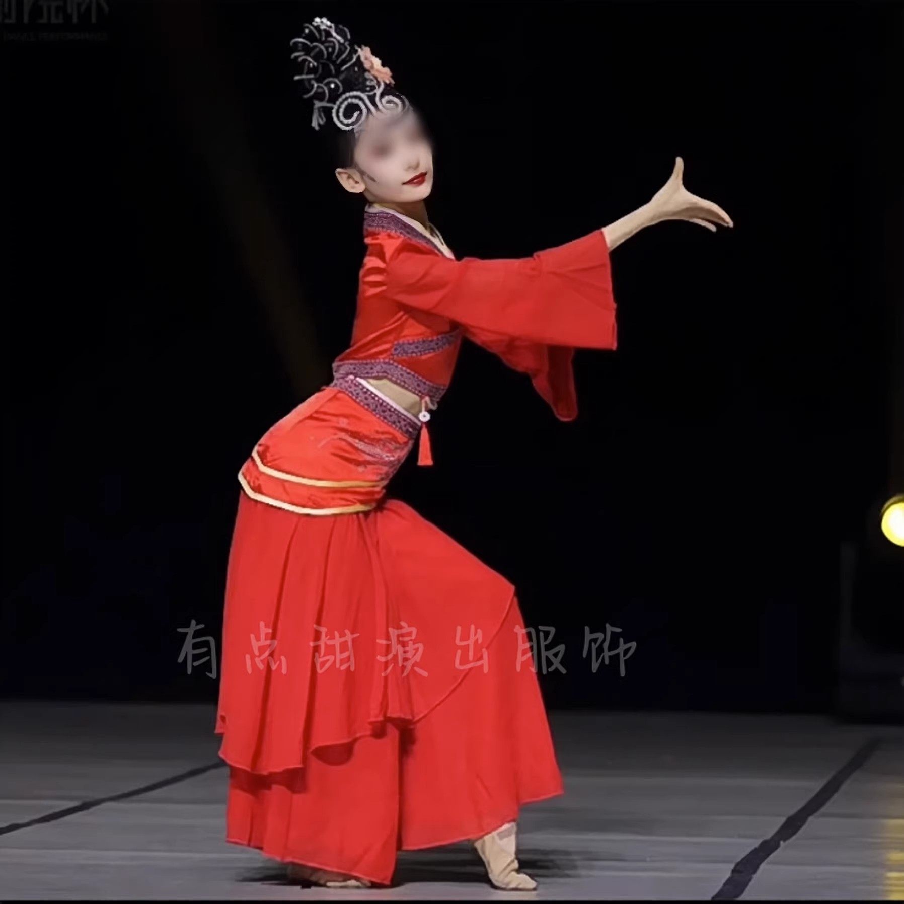 汉风丽影演出服虞歌同款舞蹈服头饰古典风民族舞礼仪之邦表演出服,淘宝优惠券,粉丝福利购,淘宝优惠卷