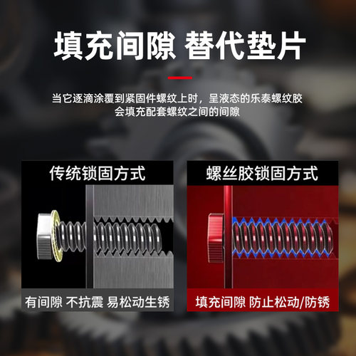 德国汉高乐泰243螺丝胶紧固防松专用263螺纹锁固剂胶水厌氧胶正品 - 图0