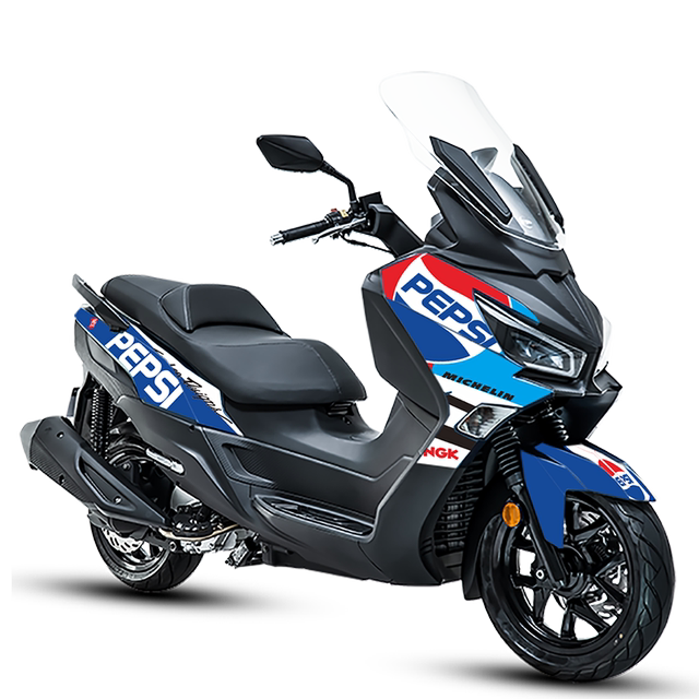 Suitable for Sanyang Jiumei Z300 stickers personalized modified prints anti-scratch protective film pull flower color changing decal color changing film