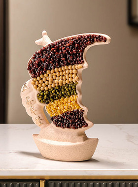 一帆风顺帆船五谷丰登装饰摆件