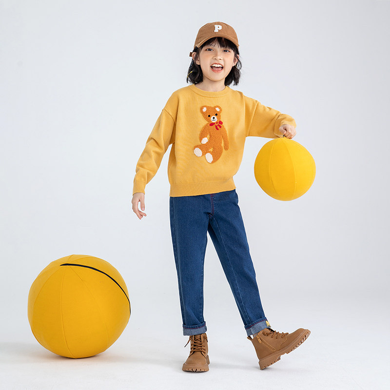 茵曼童装儿童卫衣女2022打底上衣 茵曼致汇毛衣/针织衫