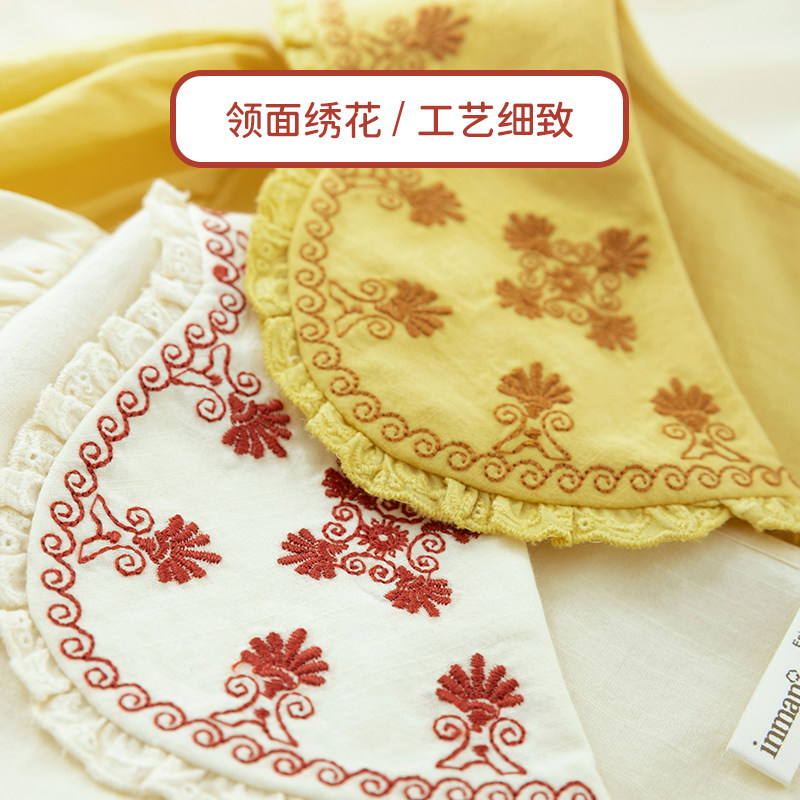 茵曼童装女童学院风中大儿童衬衫 茵曼致汇衬衫
