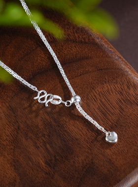 子佩集S990银【福泽妙喜】套链【MX014】纯银花丝葫芦可转动项链2