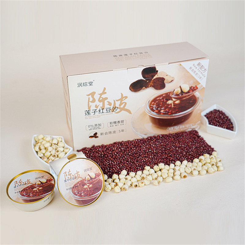 山姆代购润琮堂陈皮莲子红豆沙185g*8份广式风味即食免煮甜品粥-图3