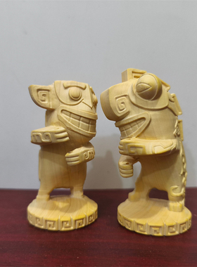 天然黄杨木雕哪吒魔童闹海摆件