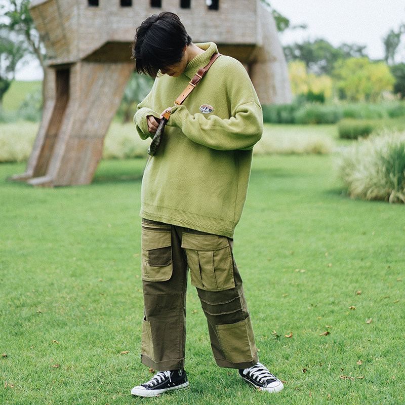 军绿口袋工装裤Pocket Cargo Trouser