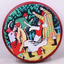 Xinjiang Handdrum Uyghur Handmade ethnic instruments Painted Hands Drum Folk Songs and Dance Terra Xinjiang Hotel Decorative Hand Drum