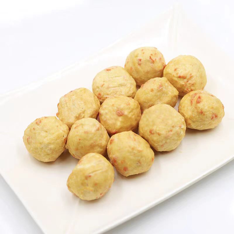 Anjing spicy fish fruit 2.5kg/bag big bag fish balls Oden spicy hot skewers barbecue quick-frozen hot pot balls