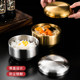 Korean 304 double-layer stainless steel rice bowl with cover
