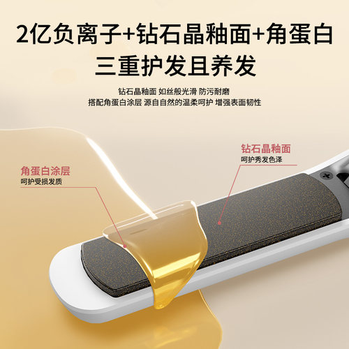 UBelle无线夹板便携刘海小型直板夹负离子不伤发高颅顶卷发棒神器 - 图3