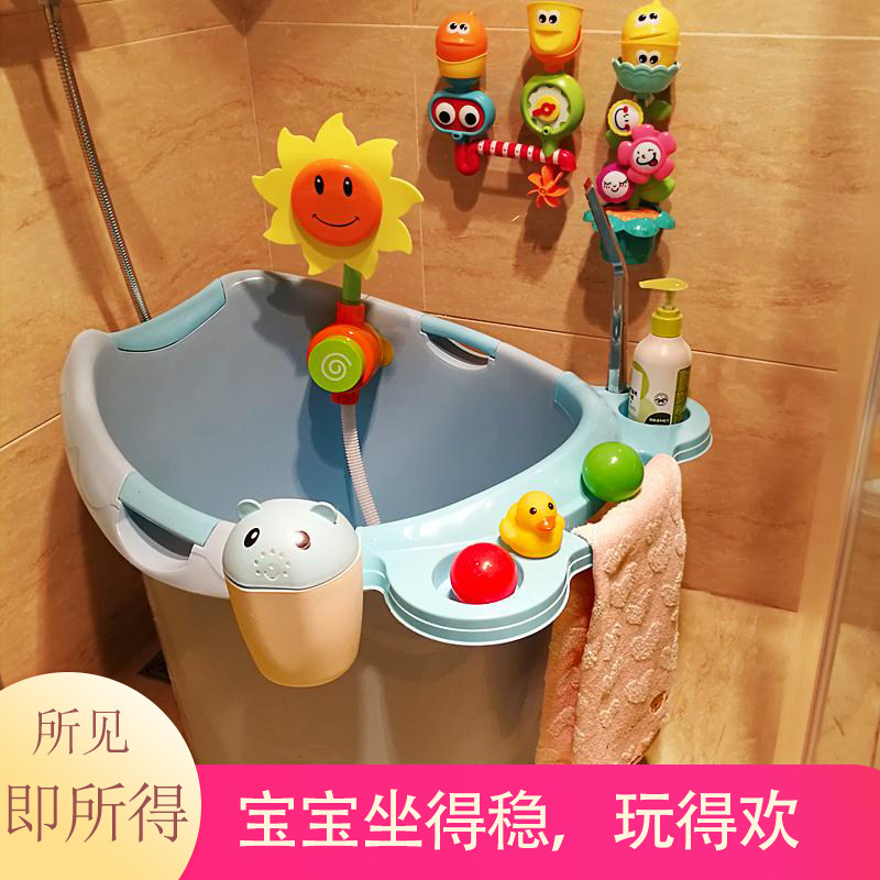 儿童浴桶洗澡桶大号婴儿浴盆宝宝洗澡盆加厚可坐沐浴桶新生儿用品,淘宝优惠券,粉丝福利购,淘宝优惠卷