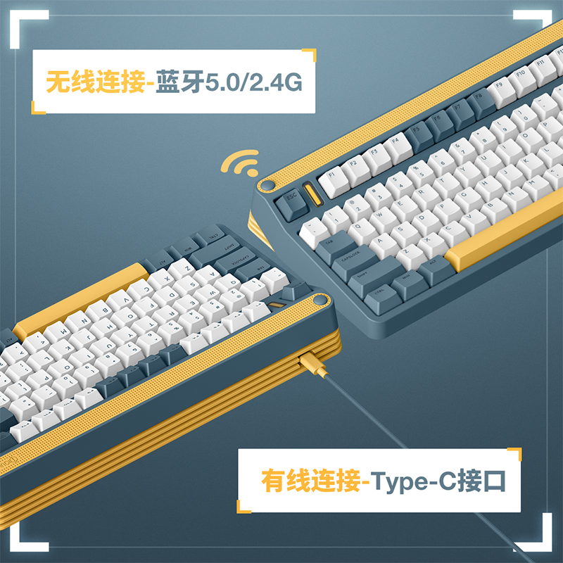 IQUNIX A80探索机无线机械键盘蓝牙三模游戏客制化快银热插拔铝厂 - 图1