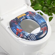 Superhero Children Toilet Cushion Spider-Man Batman American Captain Toilet Sitting Circle Upholstered Mens Toilet