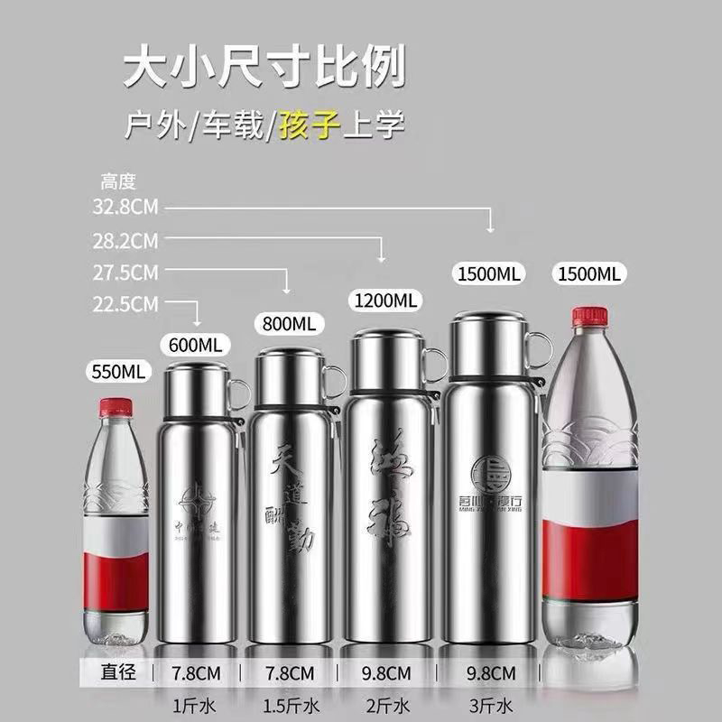 食品级不锈钢大容量保温杯智能水杯男便携手柄茶水分离泡茶杯子 - 图2