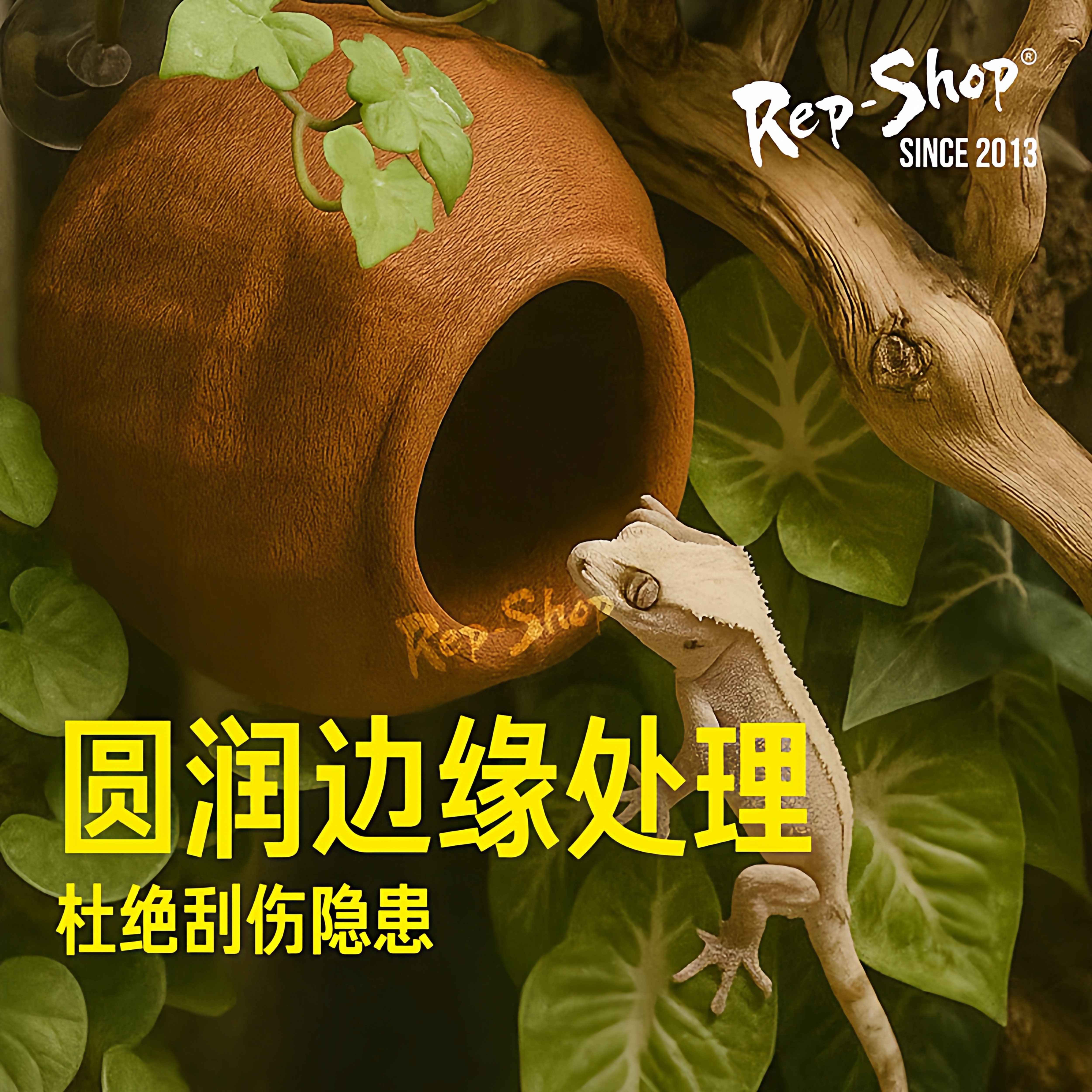 睫角守宫蛋仔躲避屋树栖窝树蛙盖勾亚洞穴攀爬悬挂窝助脱皮躲藏洞,淘宝优惠券,粉丝福利购,淘宝优惠卷