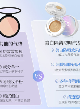 美白防晒遮瑕三效合一377水光不