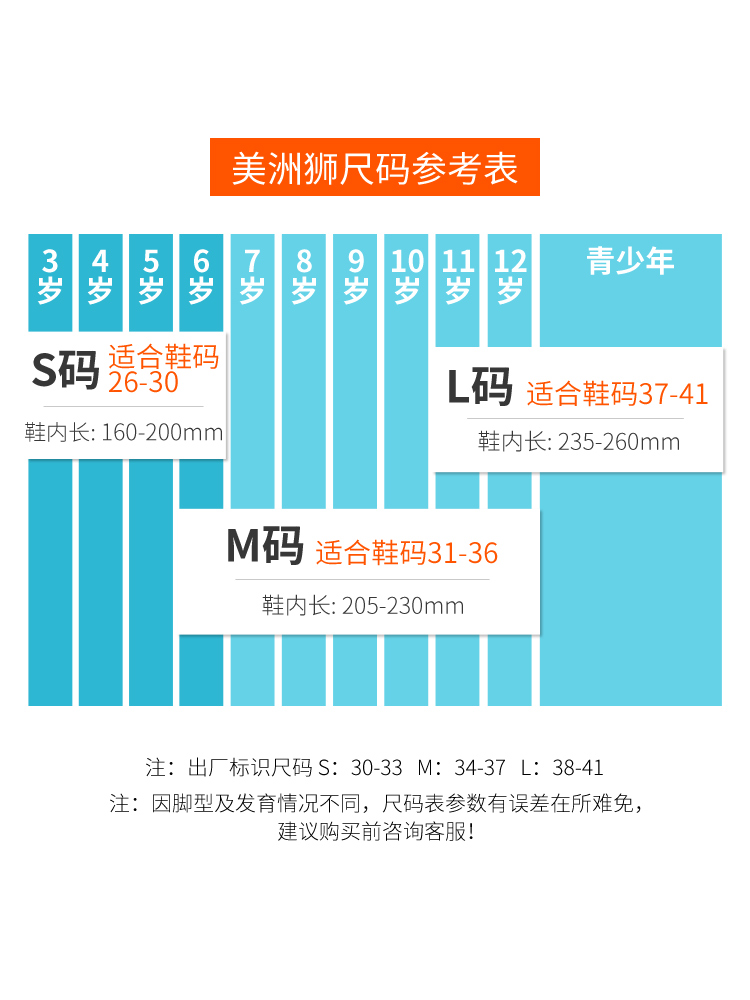 美洲狮轮滑鞋儿童初学者专业溜冰鞋女童滑冰鞋直排滑轮旱冰鞋男童 - 图1