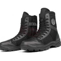 Fire Rubber Boots Black Breathable Mountaineering Running Shoes Fire Training Boots Soft Bottom Labor Boots Rubber Large Base Shoes Aroma
