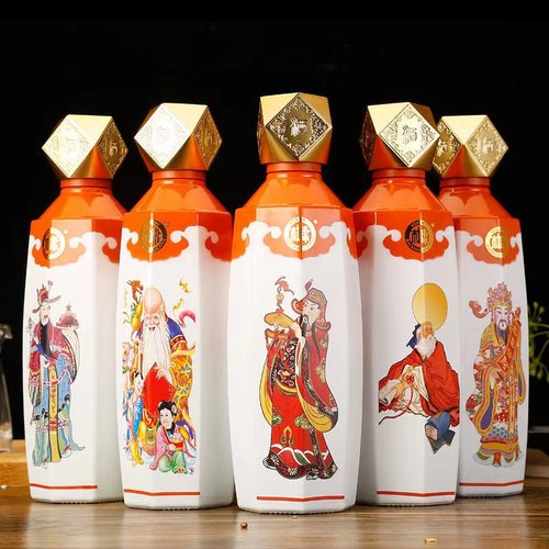 白水杜康匠心五福临门酒 52度浓香型白酒整箱礼盒装 500ml*5瓶-图2