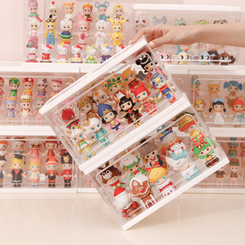 手办展示盒盲盒收纳展示架泡泡玛特娃娃收纳框积木透明防尘收藏柜,淘宝优惠券,粉丝福利购,淘宝优惠卷
