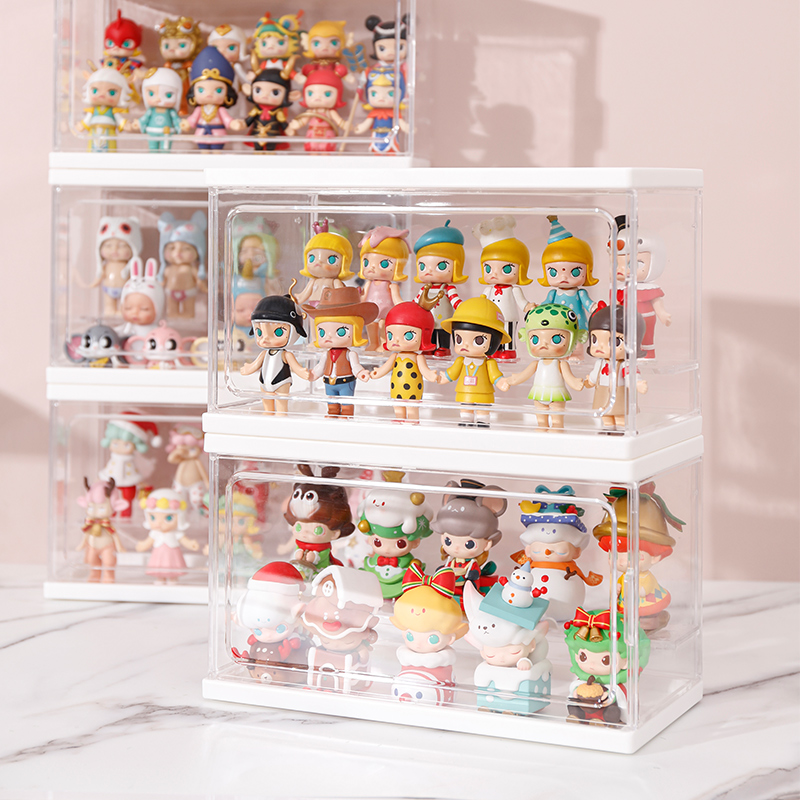 手办展示盒盲盒收纳展示架泡泡玛特娃娃收纳框积木透明防尘收藏柜,淘宝优惠券,粉丝福利购,淘宝优惠卷