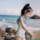 ເດັກຍິງ in swimsuit ເດັກນ້ອຍຫວານ swimsuit
