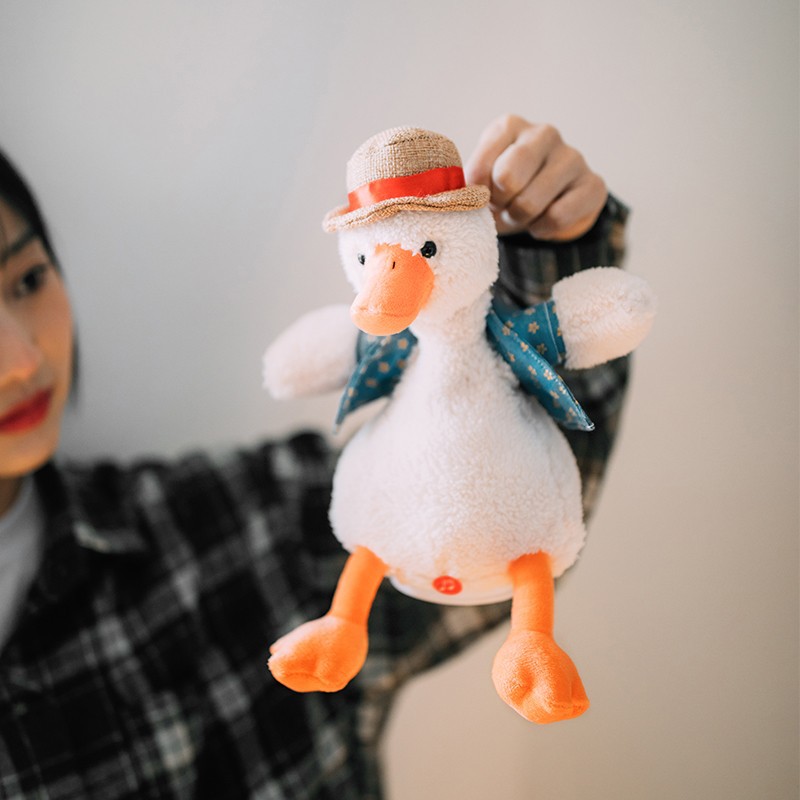 A talking and dancing duck a stuffed duck doll gift玩偶娃娃-图2