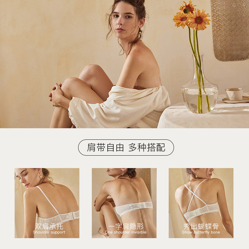 维纳斯祝福夏季小胸无钢圈聚拢抹胸 维纳斯祝福文胸