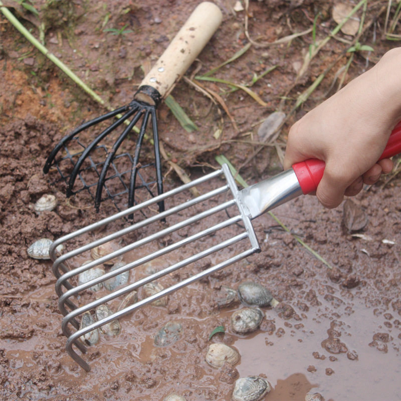 不锈钢耙子海边挖蛤蜊海鲜牡蛎蛏子捡螺赶海套装工具沙滩,淘宝优惠券,粉丝福利购,淘宝优惠卷