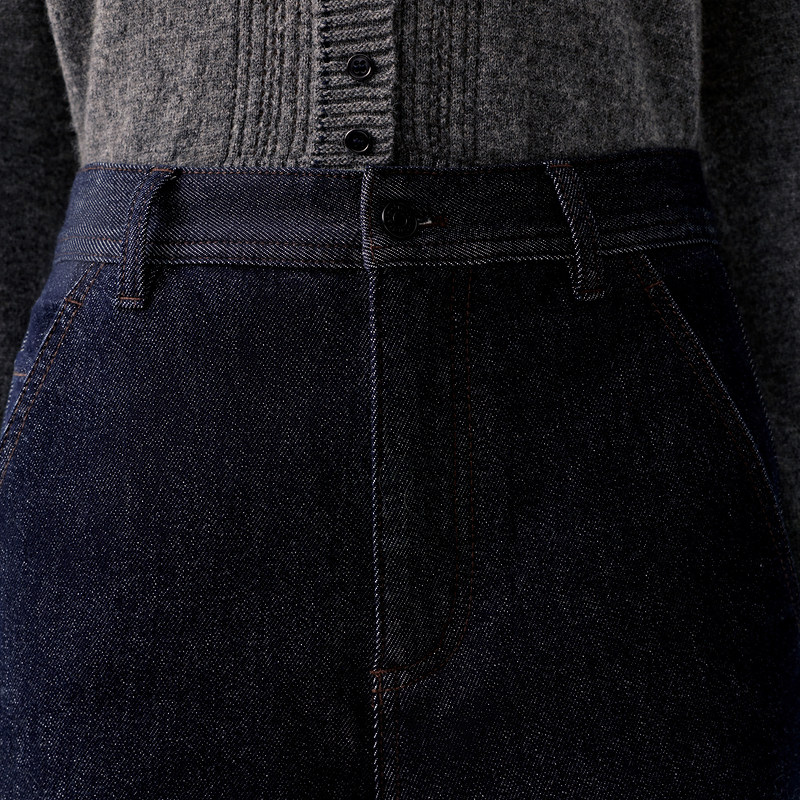 indicia标记商场同款25冬季新款女装休闲裤女牛仔裤F2D5NK456F - 图3