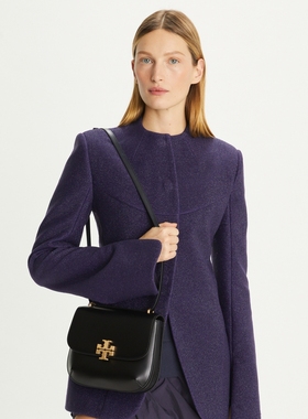 【12期免息】TORY BURCH 汤丽柏琦ELEANOR翻盖单肩包马鞍包157317