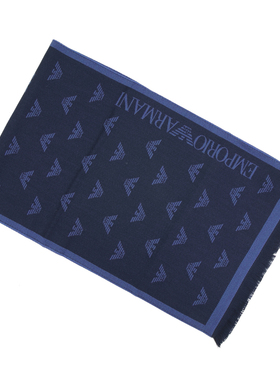 Armani/阿玛尼男纯羊毛保暖围巾