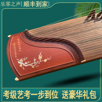 Student professional examination class art examination of guzheng red wood colour beveable adult childrens table playing real xylom music