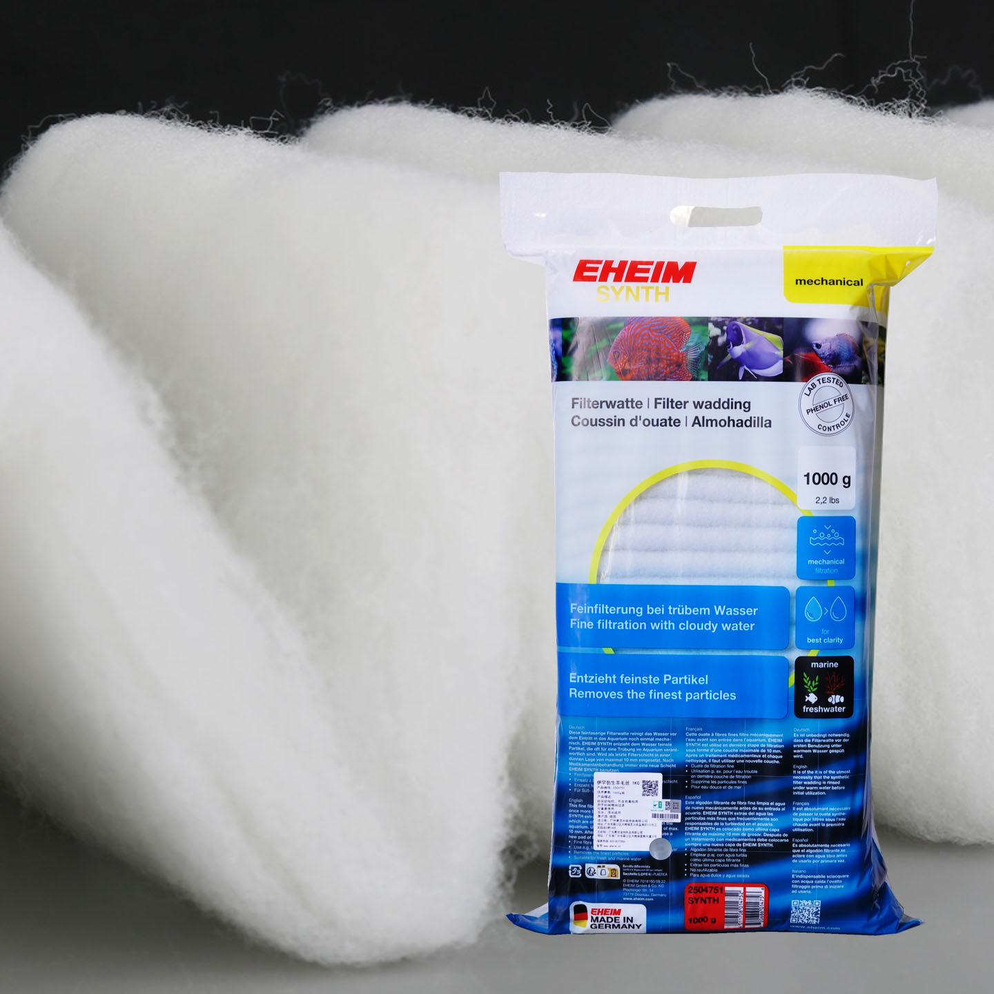 EHEIM伊罕羊毛丝鱼缸羊绒棉过滤棉手撕棉鱼缸高透水白棉德国进口,淘宝优惠券,粉丝福利购,淘宝优惠卷