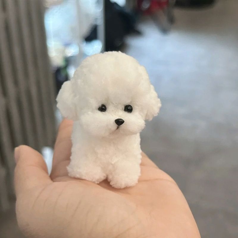 扭扭棒小狗材料包幼儿园毛绒条儿童手工diy超密绒比熊羊毛妞妞棒 - 图2