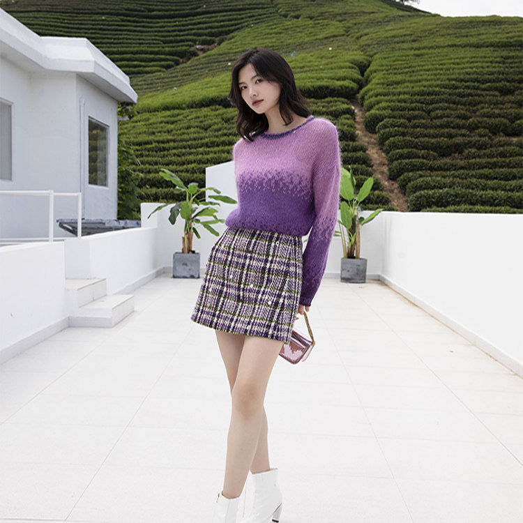 【商场同款】20冬新款魔法紫色小半裙 贝茜妮服饰半身裙