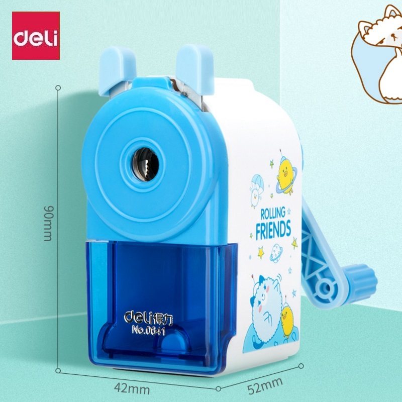 得力0641削笔机手摇削笔器铅笔卷笔刀卷笔器办公用品_虎窝淘