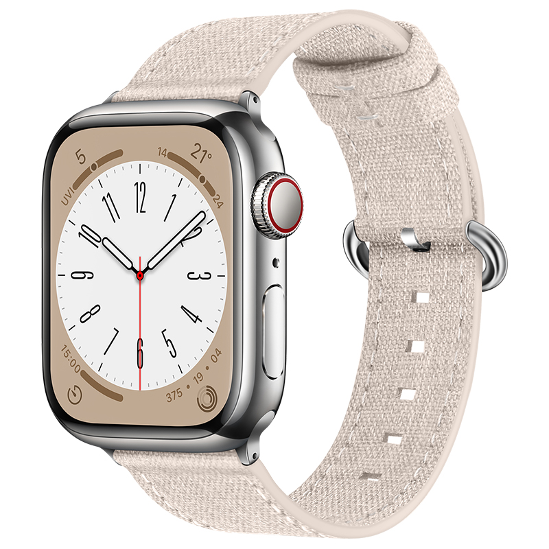 适用iwatch8表带苹果手表se表带applewatch表带7代6/5/4新款s9男女生s7帆布9防水ultra2运动45mm尼龙s8创意44