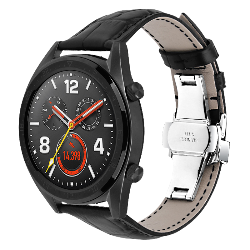 适用华为gt6表带gt5真皮gt5pro表带gt4运动watch4pro非凡大师gt3表带watch5智能gt2e荣耀4pro手表小米s4男s3 - 图0