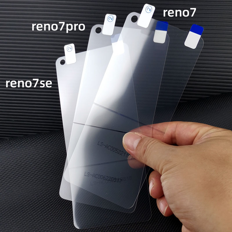 OPPOreno7高清原装软膜reno7Pro手机膜reno7se原厂原机保护自带塑料出厂超薄前膜屏保防摔pet普通全屏贴膜 - 图0