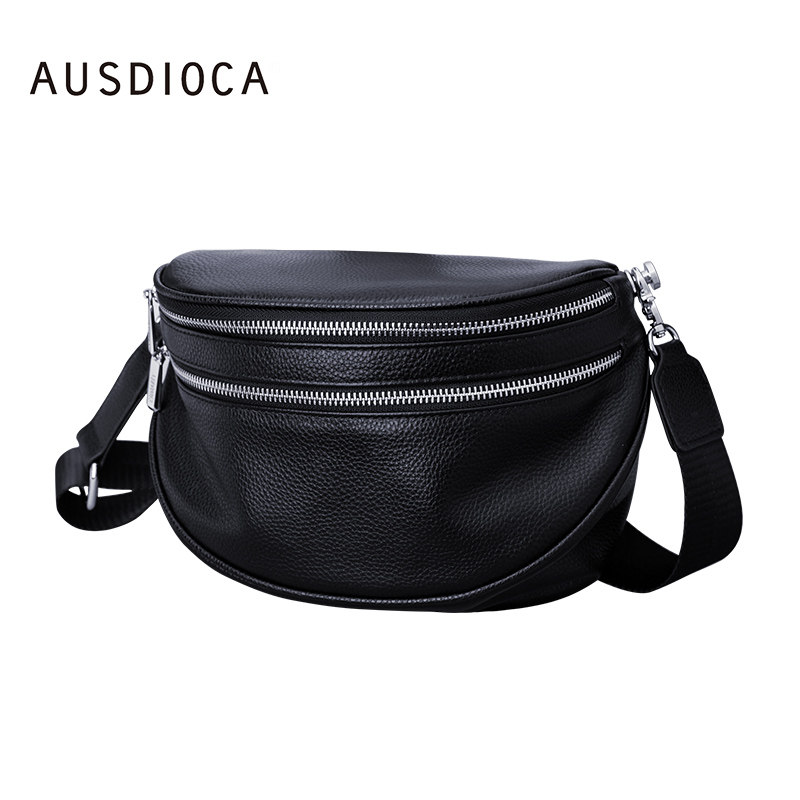 澳迪佳真皮腰包秋冬新款2022斜挎包 澳迪佳女士包袋