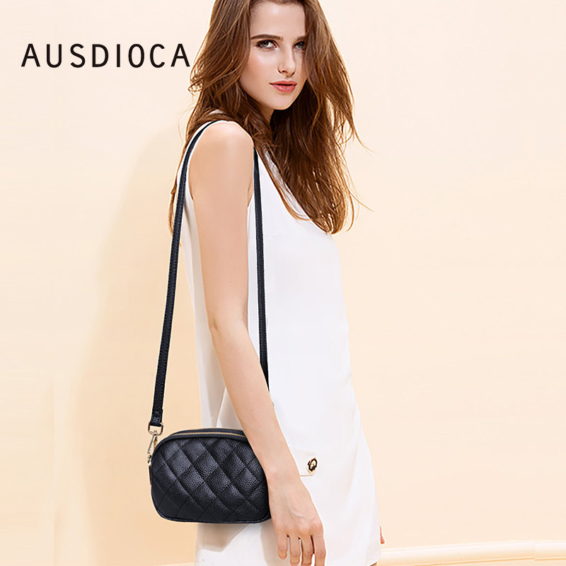 ausdioca/澳迪佳真皮女菱格小包包 澳迪佳女士包袋