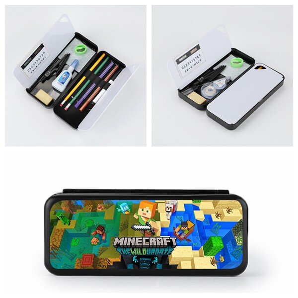 我的世界文具盒Minecraft双层大容量文具笔袋男女中小学生铅笔盒_虎窝淘